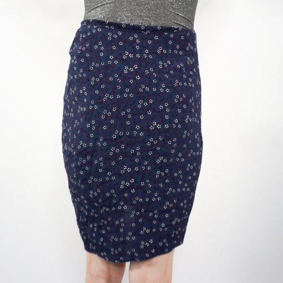 VERONICA BEARD Floral Ruched Zipper SPENCER Skirt - Picture 4 of 6